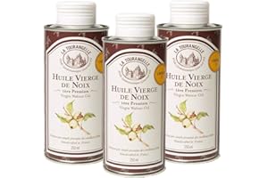 La Tourangelle – Reines Walnussöl – Intensiv nussig und köstlich – ideal zum Verfeinern von Salaten und warmen Gerichten – 250 ml – 3er-Pack