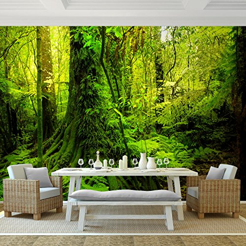 Fototapete Wald 352 x 250 cm – Vliestapete – Wandtapete – Vlies Phototapete – Wand – Wandbilder XXL – !!! 100% MADE IN GERMANY !!! Runa Tapete 9010011c - 2