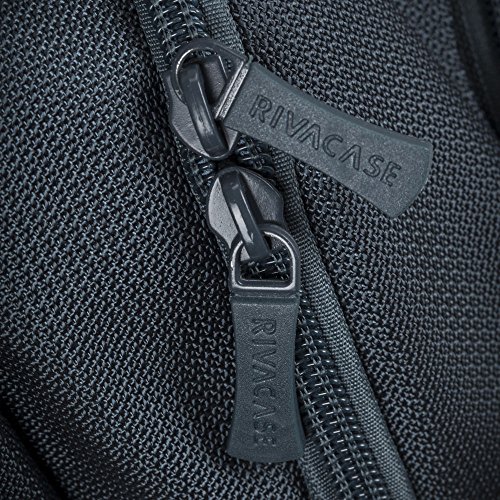 RIVACASE Notebook Rucksack bis 17.3“ – Elegante Tasche mit gepolsterten Schultergurten und Belüftungsystem – Aquamarine - 9