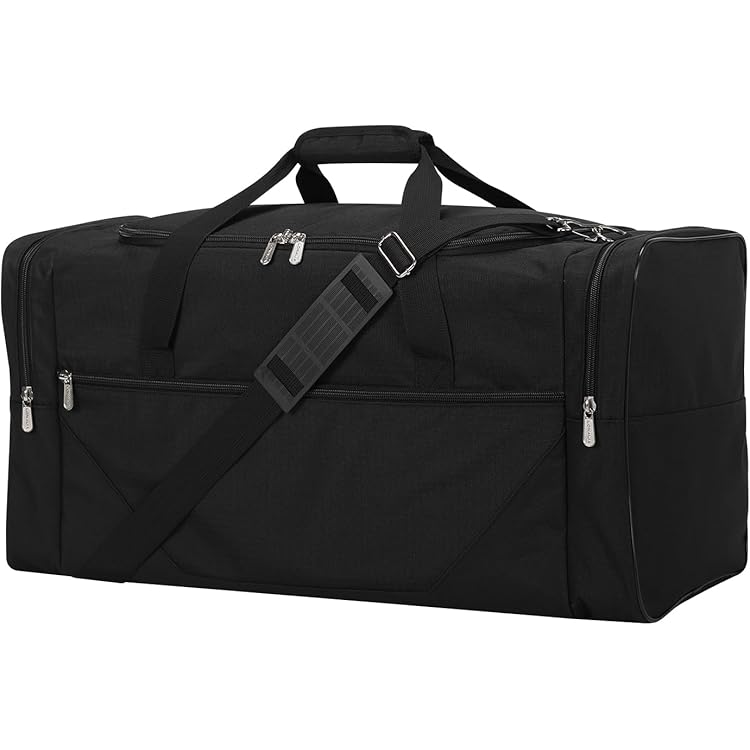 Reistas Gym Sport Duffle Bag - 40L Holdall Overnight Bag Weekender Duffel Bag, Zwart, 40L, Reizen plunjezak Reistas Gym Sport Duffle Bag - 40L Holdall Overnight Bag Weekender Duffel Bag, Zwart, 40L, Reizen plunjezak