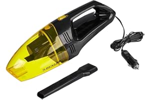 ‎DUNLOP DUNLOP Automotive Nass- und Trockensauger 12V / 60W, Düsenverlängerung, 3m Kabel, Ultrakompakt für die schnelle Reinigung zwischendurch