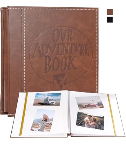 Album Fotografico Our Adventure Book - Copertina Rigida 11.9x7.6 Pollici, 80 Pagine - Per Viaggi, Matrimoni, Anniversari