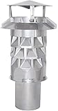 Kaminhut - Schornsteinabdeckung, Edelstahl V4A- drehbar, mit Einschub