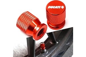 CZITAE Copriv Tappi Valvola in Alluminio Motociclo Antipolvere di Pneumatici Ruota Stelo Valvola Cappucci delle Valvole, per Ducati Monster 821 696 795 797 2013-2016 2017 2018 2019 Accessori