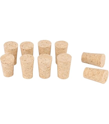 50 PCS Bouchon Liège Naturel pour Bouteille de Vin (4 x 2,1 cm