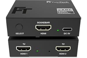 FeinTech AX420 HDMI eARC Switch 2 TV x 1 barre de son - Utilisez votre barre de son sur 2 écrans