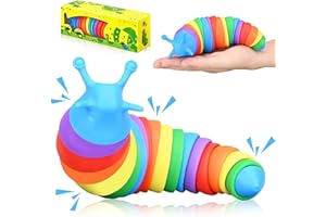 RECONTRAMAGO Juguetes Antiestrés Divertidos para niños y Adultos - Regalos Originales estrés Sonido Relajante Oruga Caracol Gusanos Felices Sonido (Antenas)