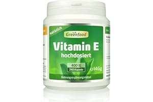 Vitamin E, 400 iE, natürlich, 240 Softgel-Kapseln - unterstützt den Schutz der Zellen vor oxidativem Stress. OHNE künstliche 