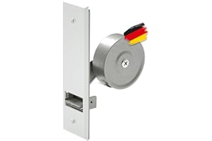 BAUHELD® Avvolgitore per tapparelle da incasso [Made in Germany] – Maxi avvolgitore in acciaio – per tapparelle 23 mm [senza cinghia] – Avvolgitore per tapparelle con copertura bianca – Distanza tra i