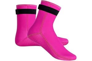 pdodo Calcetines de Neopreno 3mm: Calor, Agarre y Comodidad para Tus Deportes Acuáticos y Buceo