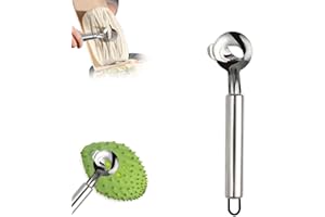 CLRZOL Cuillère à éplucher les cactus, en acier inoxydable, pour enlever les épines de cactus, outil pour éplucher les cactus, coupe-nouilles chinoises tranchées pour la cuisine (1 Pcs)