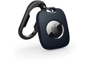 SURITCH Portachiavi Airtag, Porta Airtag, Custodia Airtag Portachiavi Con Moschettone Per Airtag GPS Tracker - Blu