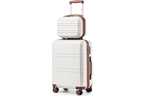Kono Luggage Sets Lightweight ABS Hard Shell Travel Suitcase with TSA Combination Lock 4 Spinner Wheel