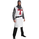 Rubies Costume Co Heroes And Hombres Adult Knight Remembrance Tunic and Headpiece Costume