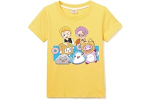 MINHUAHA Foxy and Boxy Merch Kids 100% Cotton T-Shirt for Boys and Girls Tee Sports Short Sleeve Tops 3-13years