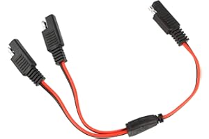 Futheda SAE DC Power Automotive Connector kabel rozdzielacz Y 1 do 2 SAE przedłużacz wiązka kabli 18 AWG 30 cm