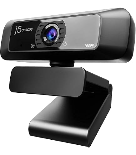 Webcam 4K Grandangolare Con Microfono E Copertura Privacy – Per Zoom, Skype, Teams, Streaming | JVU430