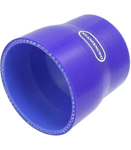 X AUTOHAUX Tuyau Silicone Pour Refroidisseur - 51mm/63mm Diamètre - Noir - Universal Pour Voiture