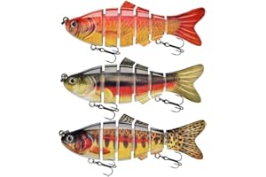 ods lure Multi Fishing Lure 6 Esche Artificiali Segmentate Kit di Pesca per la Pesca del Pesce