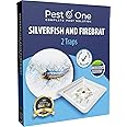 Silverfish Control Solution - Set of 2 Non-Toxic Silverfish Traps for Home Defense - Attractive Design, Easy to Use, and Pet Safe - Protect Your Belongings from Silverfish Infestations 1 Box - 2 Traps