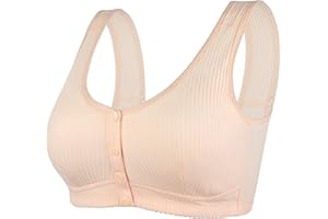 Luckywaqng Moona reggiseno senior, chiusura frontale, reggiseno traspirante per anziani, reggiseno senza ferretto per donne anziane e