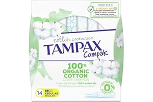 TAMPAX Tampax - Sellos de algodón ecológico regular (14 unidades)