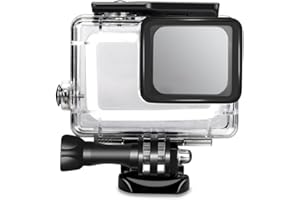 ACTPE Compatibile con Go Pro Hero 7 Nero Custodia Impermeabile - 45 m Guscio Immersione Subacquea con Staffa per GoPro Hero 6/5 & 7 Nero Sport Action Camera