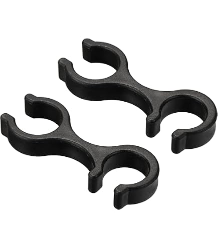PATIKIL 12 Clip Per Bastoncini Da Trekking In Plastica Ingegneristica – Connettori A Doppia Fibbia, Diametro Foro 16-16,5 Mm, Antiscivolo E Impermeabili