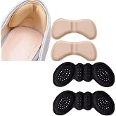 Stiletto,Kundura Ayakkabı Arkası Aşınma, Topuk Vurma &Ouml;nleyici, 3-4 mm Ayakkabıda ki Boşluğu Alma-K&uuml;&ccedil;&uuml;ltme Pedleri (1 &Ccedil;ift, 4m