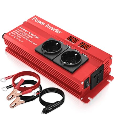 Convertisseur 24V Vers 220V Pur Sinus – 350W Continu, 600W Crête – Pour Camping, Van, Bateau - 2