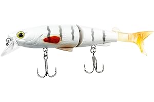 FISHN Hybrid Swimbait MinnowOne, Hardbait, Leurres Artificiels, 12,5cm, 17,5g, Brochet, Sandre, Perche et Truite, avec 2 queues de Rechange