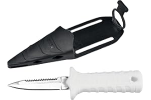 SEAC Samurai Coltello Sub per Pesca in Apnea e Immersione Subacquea, Pugnale Subacqueo con Fascia in Velcro Unisex Adulto