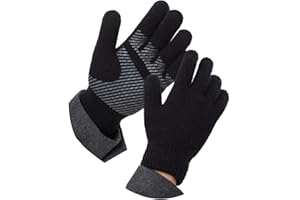 QICEDER Guanti Touch Screen Termici a maglia Uomo/Donna, Guanti Invernali per Smartphone e iPad, iPhone, Guanti da Esterno per Bici, Running,Guanti di coppia
