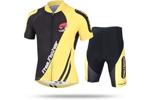 Amur Leopard Maillot de Cyclisme Manches Courtes et Cuissard pour Enfant