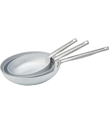 Pentole Agnelli ALMABATT03 Bis casseroles en aluminium avec poignée en acier, diamètres 24 et 28 cm