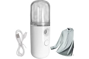 HUAYEEX Tragbarer Steamer Dampfglätter Reise M-ini, Wiederaufladbarer Reisedampfer, Tragbarer Dampfgarer Für Kleidung Kabellos, Dampfgarer Für Zuhause Und Unterwegs, Handdampfer Für Stoffe Falten Entferner