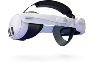 Correa Compatible con Meta Quest 3, Incorporado Batería de 8000 mAh, Carga Rápida y Segura Accesorios, Gran Comodidad con Contrapeso - Aubika