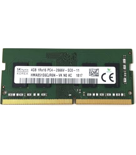 SK Hynix 4GB DDR4 2666MHz SODIMM Memory Module for Laptops, All in