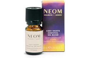 NEOM Cosy Nights Essential Oil Blend, 10ml I Sandalwood, Frankincense and Nutmeg I 100% Natural Fragrance I Expertly Blended