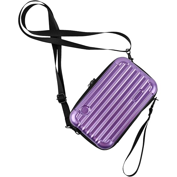 HOMOCONO Mini Kosmetikkoffer Grau - Hartschalen Make-up Tasche 20x12cm