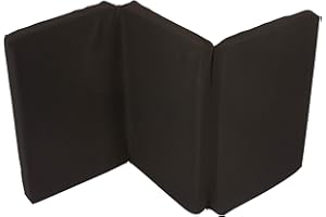 Nattou Matelas épais pour lit parapluie, Pliable, Épaisseur 5 cm, Avec housse de transport, 120 x 60 x 5 cm, Noir