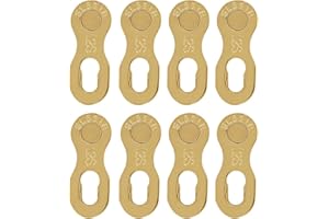 plplaaoo 4 Pair Bicycle Chain Link, 12 Speed Chain Missing Link, Steel Quick Link Connector, Durable Bike Chain Link, Cycling Chain Accessory Parts for Road Mountain Bike Cycling