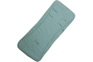 Urban Kanga Colchoneta Silla de Paseo Universal con Espuma de Memoria Colchoneta Carro (Verde) - 80x35 cm