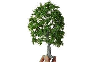 PUUPAA Árboles modelo de 30 cm, modelo de paisaje, árboles de diorama en miniatura, modelo de paisaje arquitectónico, árboles de ferrocarril, verde natural para bricolaje, modelo, tren, paisaje,