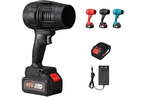 Souffleur À Jet Turbo, Dépoussiéreur À Air Super Puissant Turbo sans Fil,Mini Souffleur De Poussière Violent Portable, Souffleur À Jet Sec pour Séchage De Voiture (Noir)