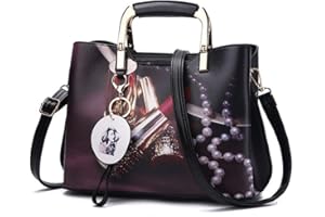 Nevenka Sac à main en cuir pour femme avec poignée sur le dessus, cabas, sac à bandoulière