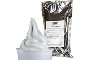 DESSERTIFY Neutral Ice Cream Powder Mix 1.6Kg - Luxury Unflavoured Soft Serve - Superior Creamy Taste - Use Commercially Or At Home - Up to 128 servings - Perfect For Milkshakes (1)