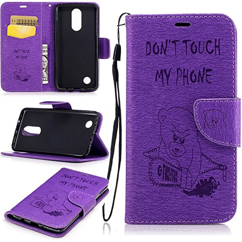 BONROY® Magnetic Flip Cover for LG K8 2017,Colorful painted pattern Wallet Case with Hand Strap for LG K8 2017, Premium PU Leather Folio Style Flip with Card Slots and Stand Function Case Cover for LG K8 2017