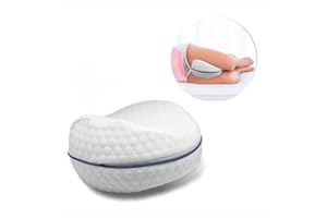 MERIDIANA STORE Meridiana - Cuscino in Memory Foam per Gambe e Ginocchia, Cuscino Gravidanza per Dormire sul Fianco, Supporto Anatomico Lombare, Problemi Posturali, Sfoderabile, Cuscini per Mal di Schiena