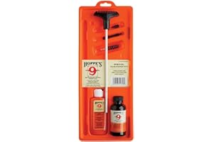 HOPPE'S Kit di Pulizia per Hoppe .38.357 Pistola Calibro 9 mm, con Asta in Alluminio, Vongola